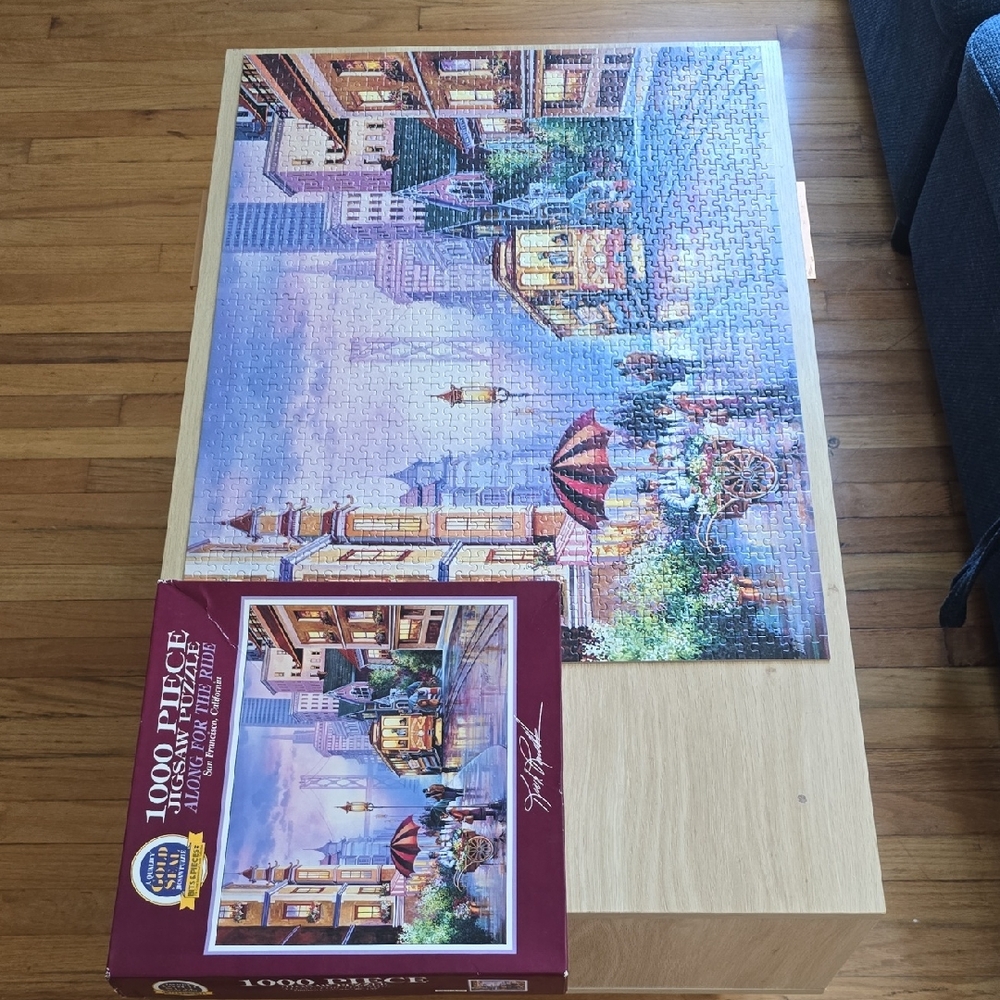 Jigsaw Puzzle 1000 Piece with Cityscape - Multicolor